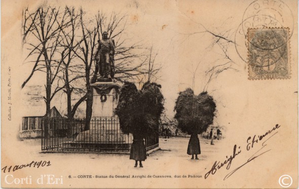 Statue du général Arrighi de Casanova - Duc de Padoue - 11 août 1902 (Copier)