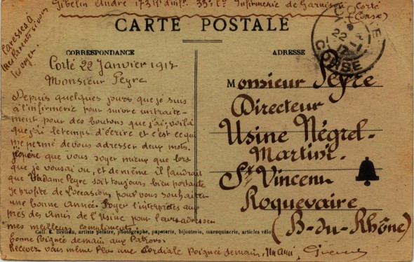 Texte de Vue générale de la garnison - Janvier 1917 (Copier)
