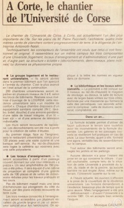 21 novembre 1980 Chantier université